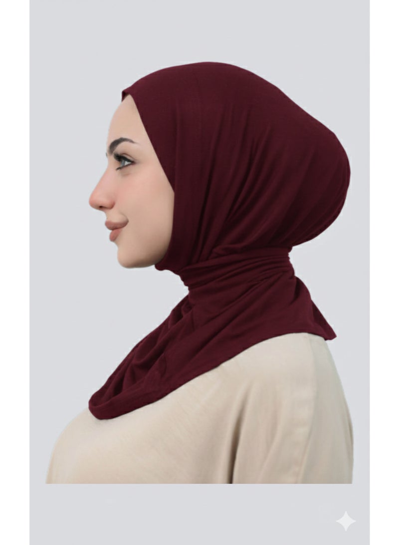 حجاب طباقي كويتي قطن فاخر - قطعة واحدة سهلة الارتداء - متعدد الألوان. - Image 1